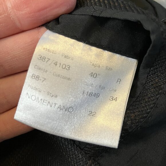 Brioni Harry Rosen Black Plaid Check Sports Coat Blazer Wool Mens 40 R Flawed - Picture 10 of 14